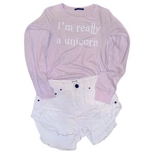 Wildfox I’m Really A Unicorn Baggy Beach Jumper